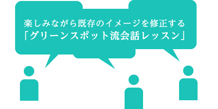 楽しみながら既存のイメージを修正する 「グリーンスポット流会話レッスン」